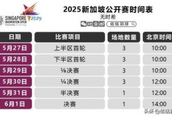 新加坡每日大赛时间表最新,精彩赛事一网打尽